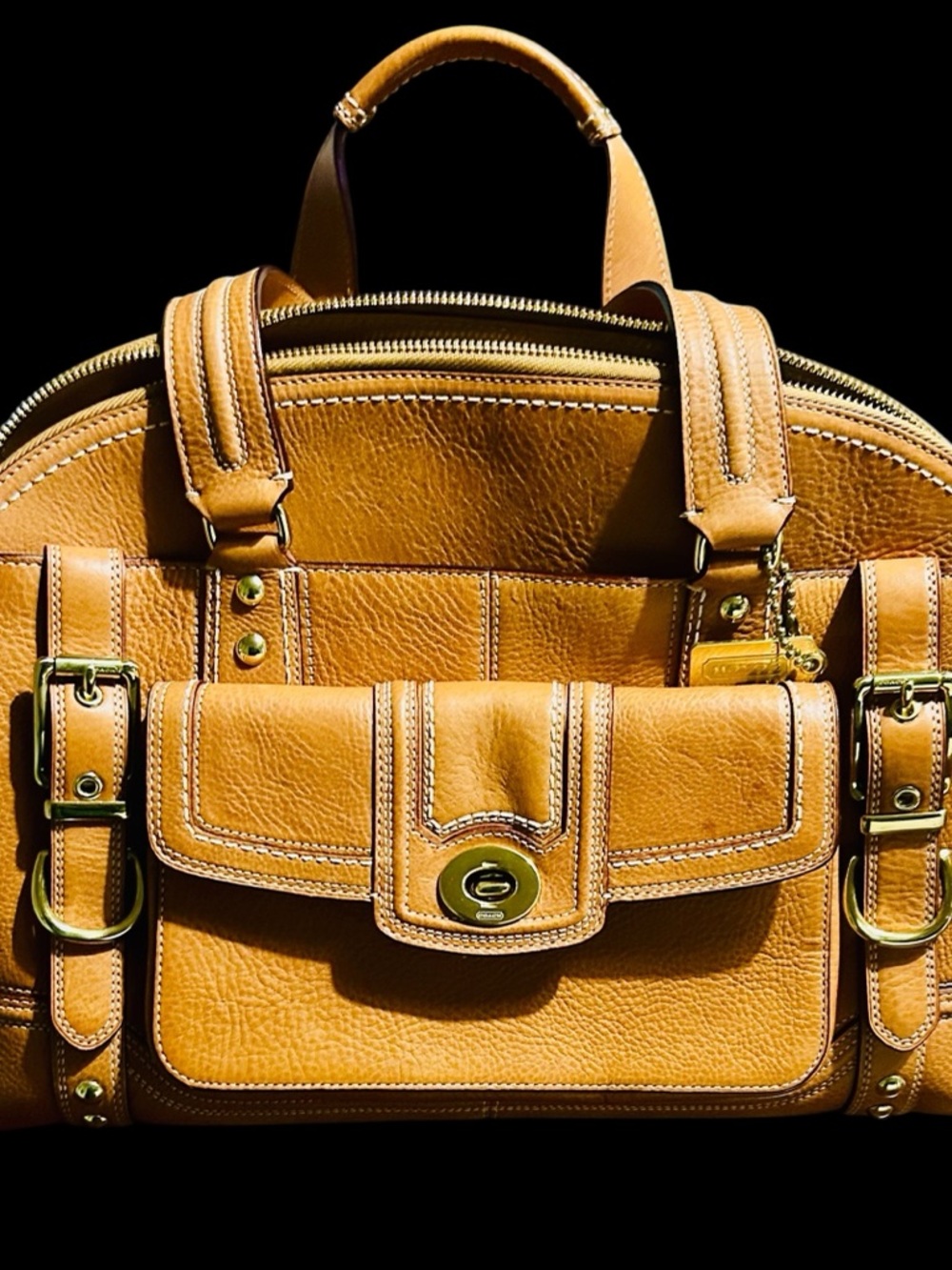 Vintage Coach Leather Miranda Satchel